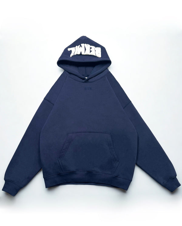 DARK BLUE "DONT FEAR" HOODIE